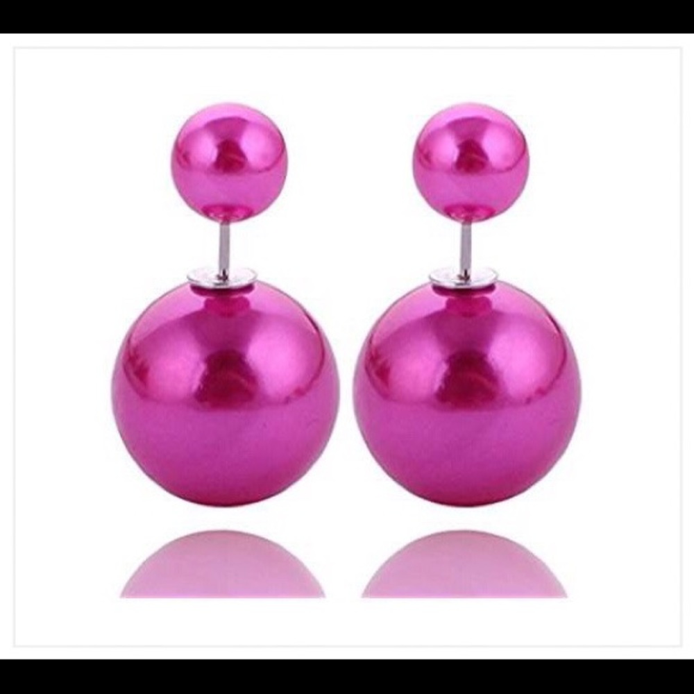 DOUBLE BALL POST EARRINGS